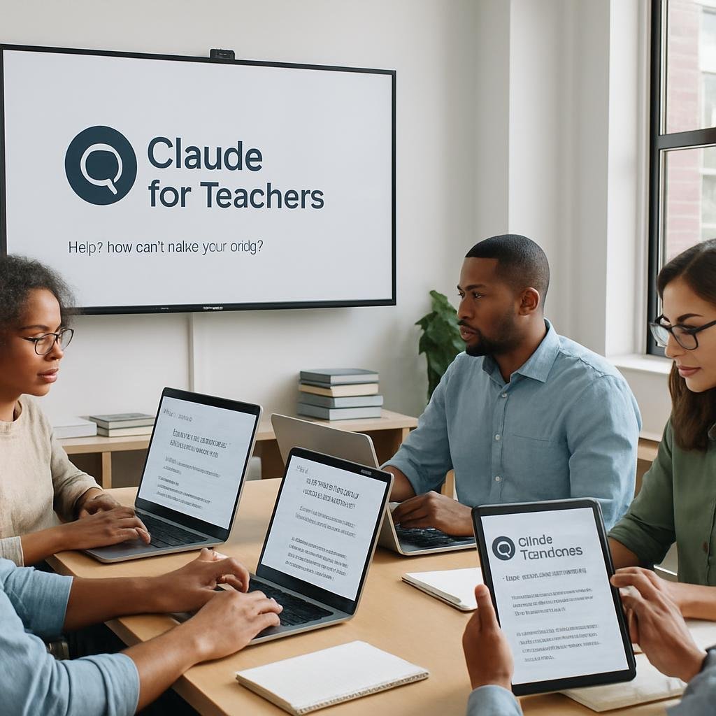Anthropic lanza ‘Claude for Teachers’: IA gratuita para educadores en EE. UU.